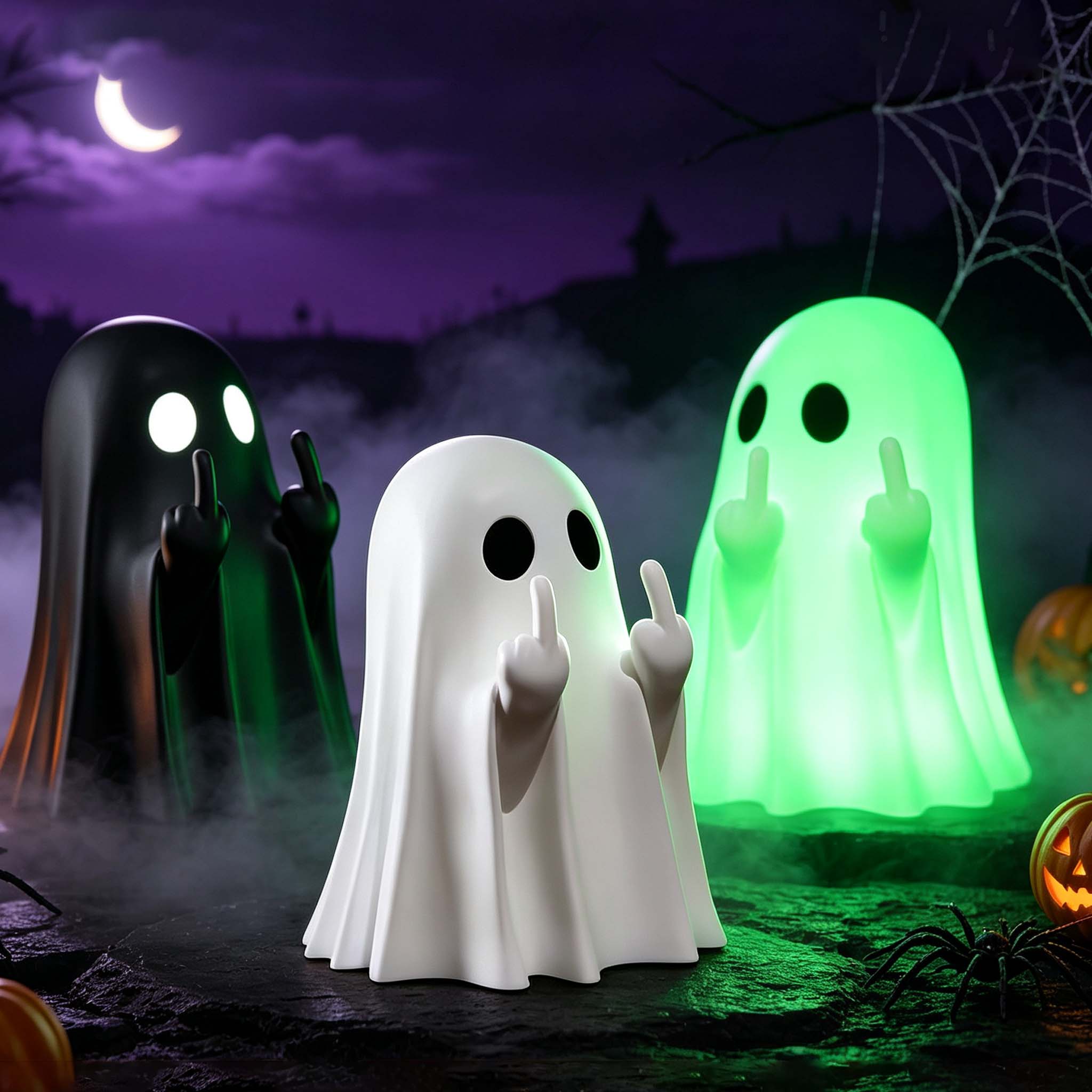 Cubicle Shelf Organizer - Figura de fantasma de Halloween con