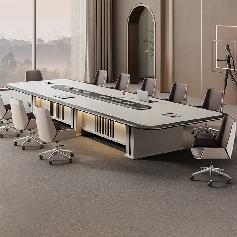 Office Furniture List - Paint Conference Mesa larga Luz Lujo