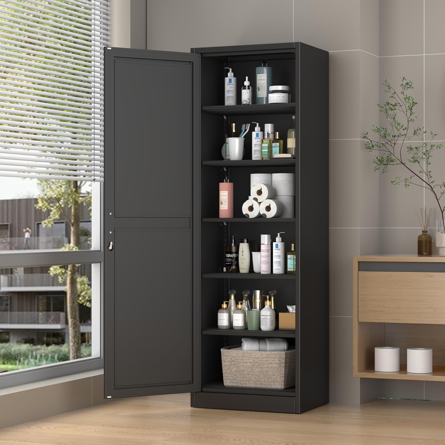 Armario de almacenamiento estr - Locker Storage Metal reseña y precio