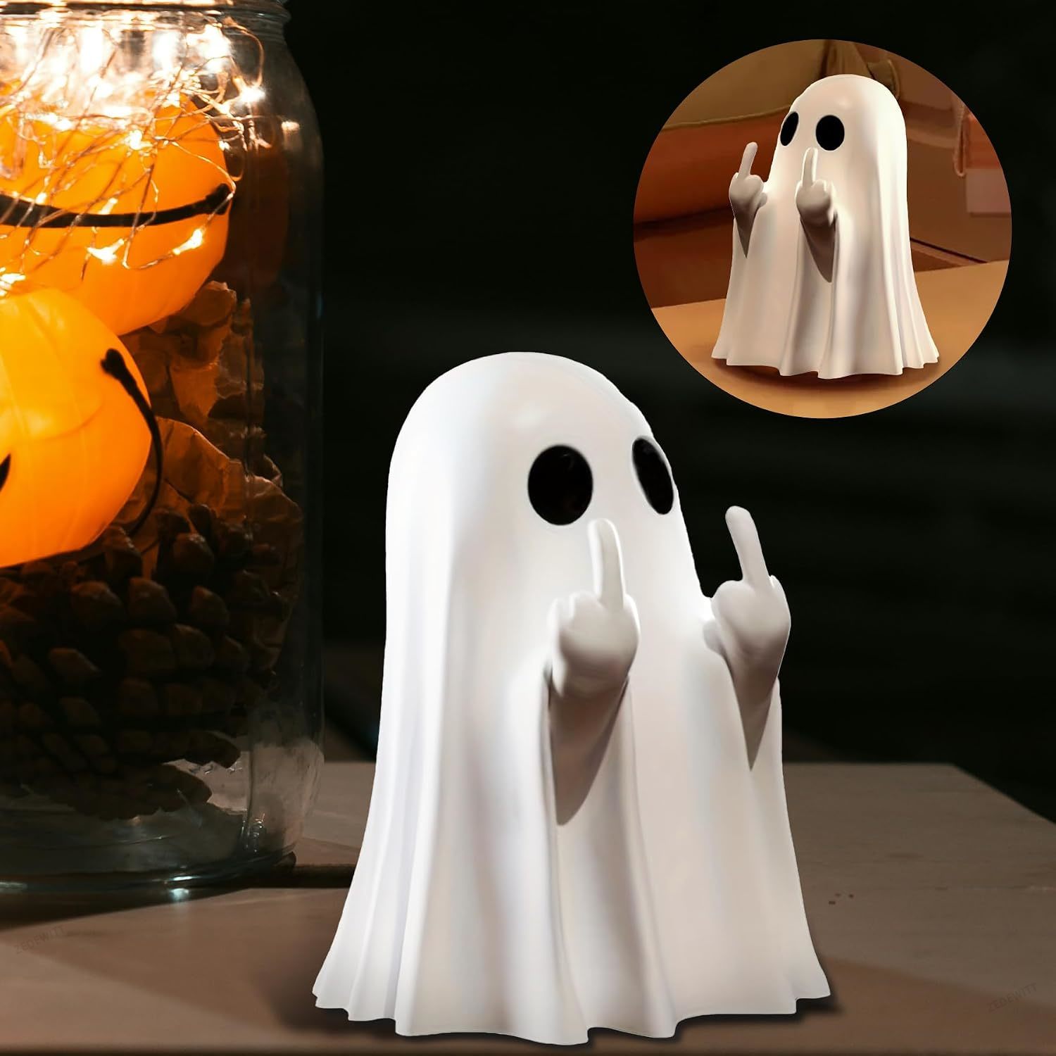 Figura de fantasma de Hallowee - Cubicle Shelf Organizer reseña y precio