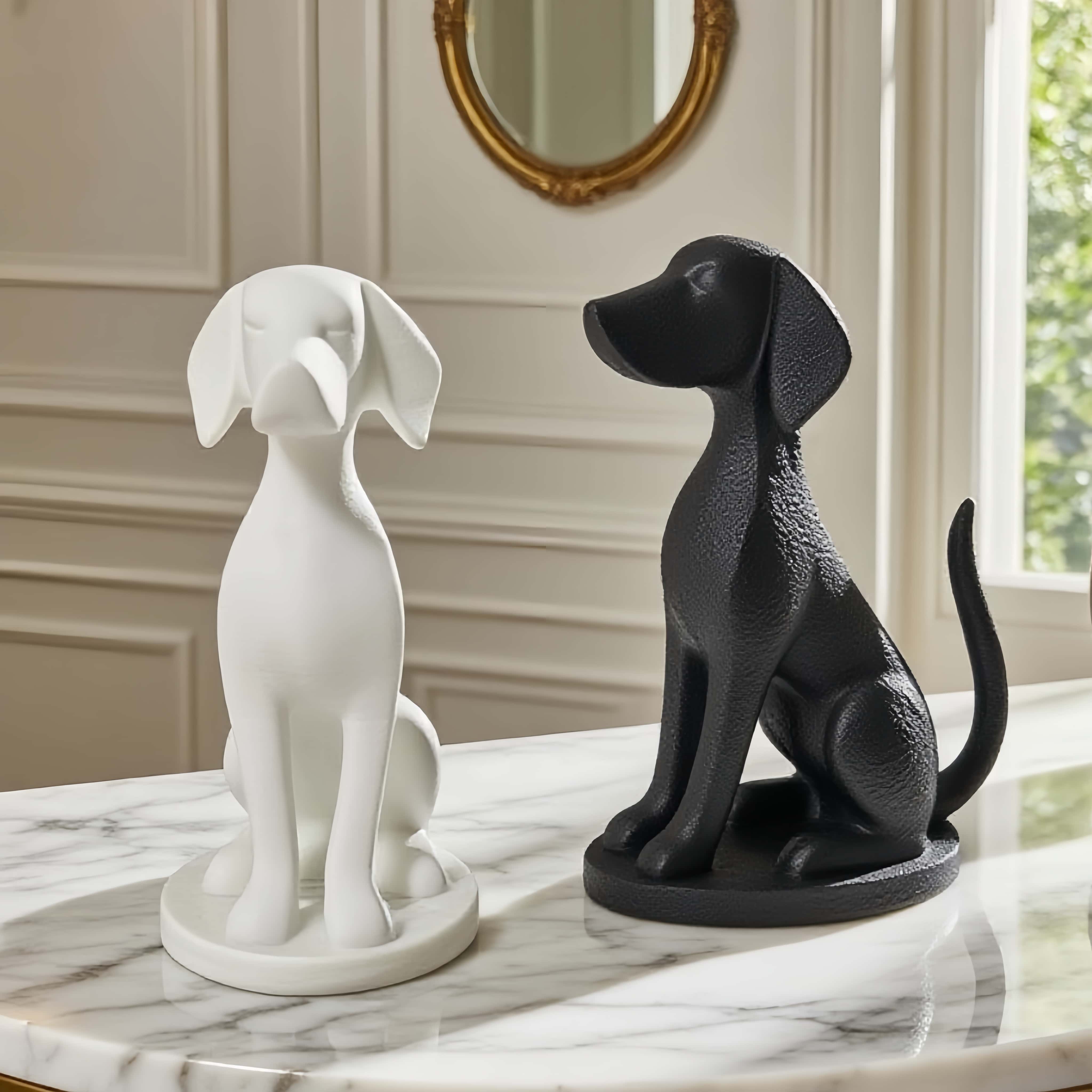 Escultura Abstracta de Perro S - Cubicle Shelf Organizer reseña y precio