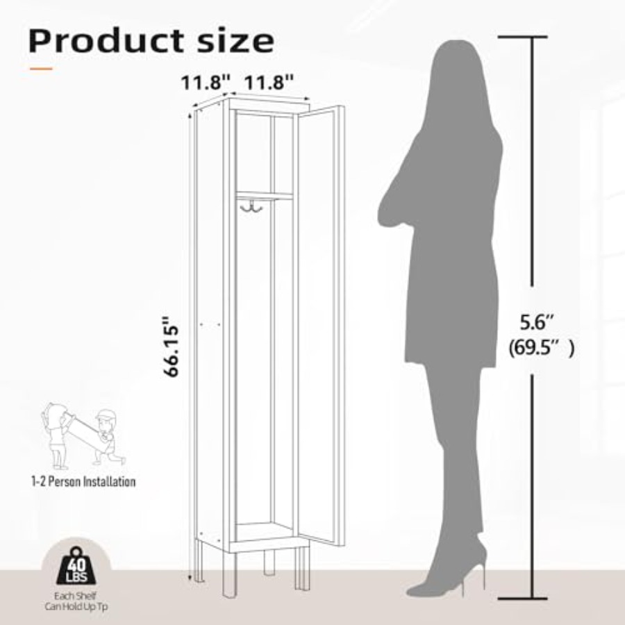 Casillero metálico para guarda - Locker Storage Metal reseña y precio