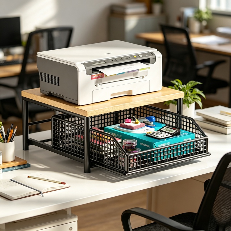 Soporte vertical para microond - Cubicle Shelf Organizer reseña y precio