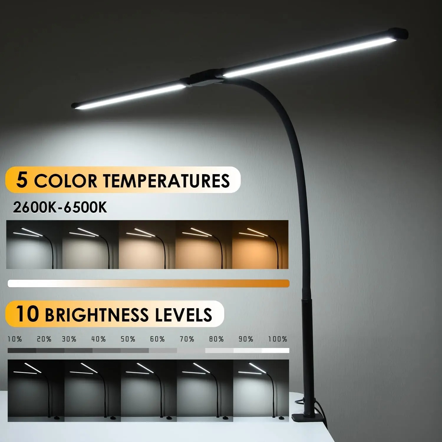 Lámpara LED de escritorio USB  - Office Furniture Brand reseña y precio