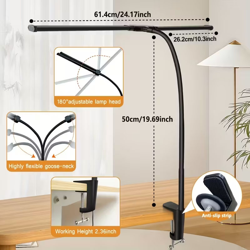 Lámpara LED de escritorio USB  - Office Furniture Brand reseña y precio