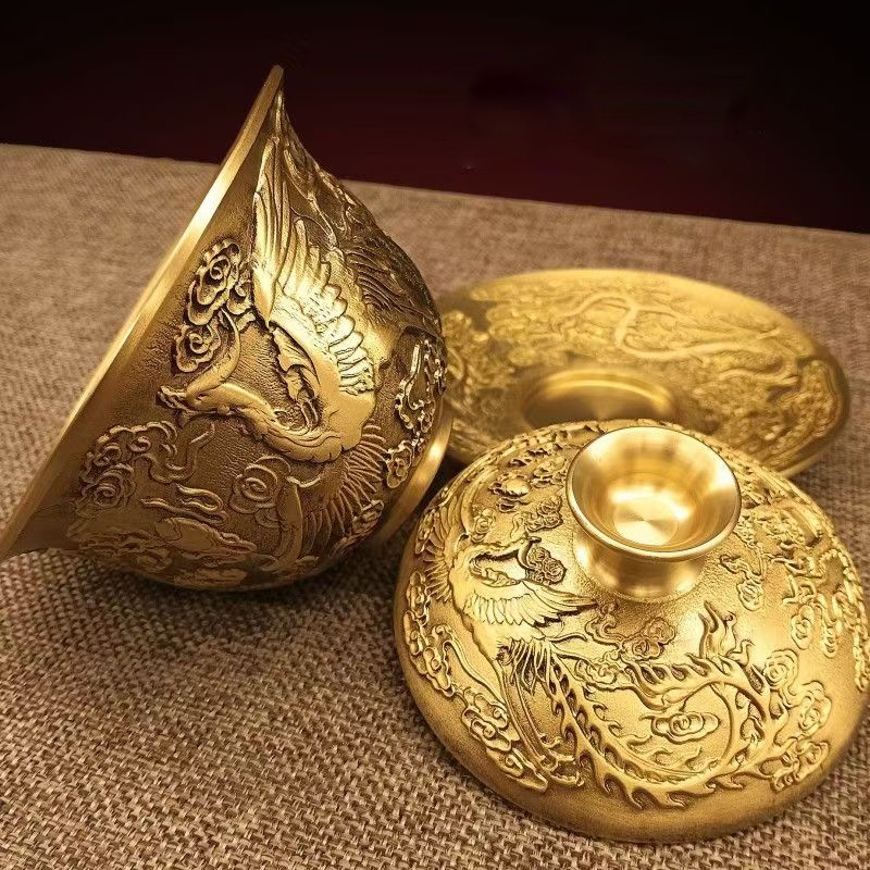 Juego de Tazas Gaiwan de Latón - Office Furniture Phoenix reseña y precio