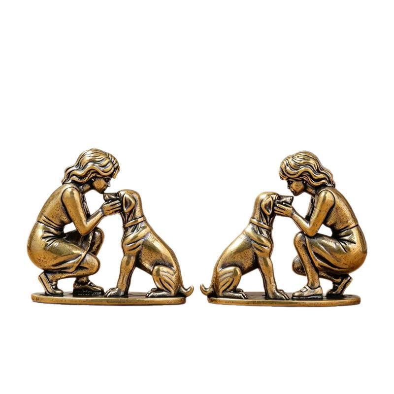 Estatua de Latón de Niña y Per - Cubicle Shelf Organizer reseña y precio